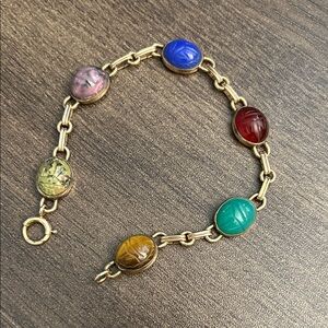 Multi-Color Scarab Bracelet